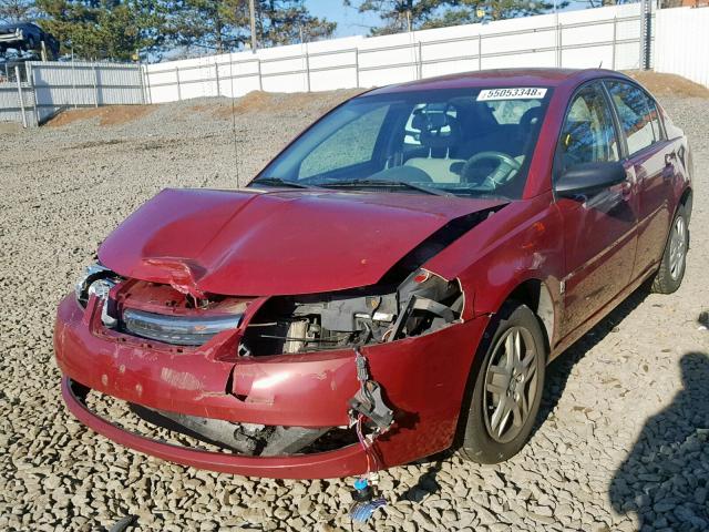 1G8AJ55F57Z172987 - 2007 SATURN ION LEVEL RED photo 2