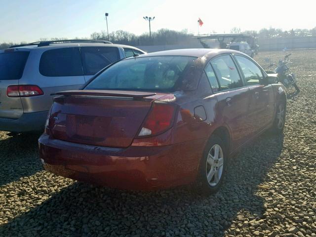 1G8AJ55F57Z172987 - 2007 SATURN ION LEVEL RED photo 4