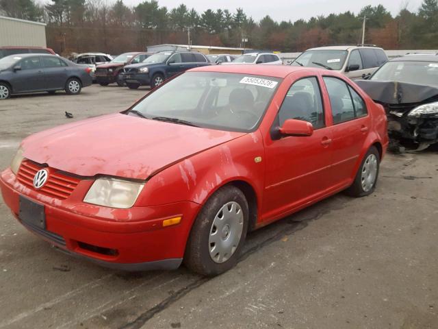 3VWRC29M5XM025979 - 1999 VOLKSWAGEN JETTA GL RED photo 2