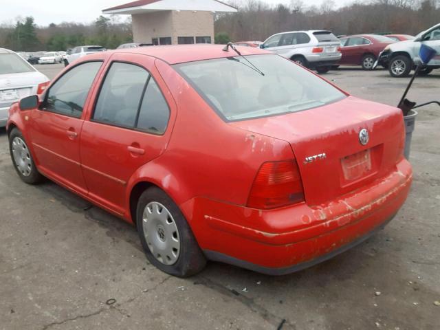 3VWRC29M5XM025979 - 1999 VOLKSWAGEN JETTA GL RED photo 3