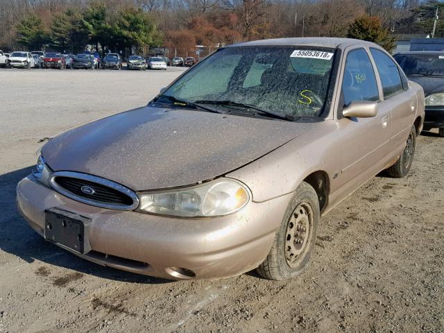 1FAFP653XXK109307 - 1999 FORD CONTOUR LX GOLD photo 2