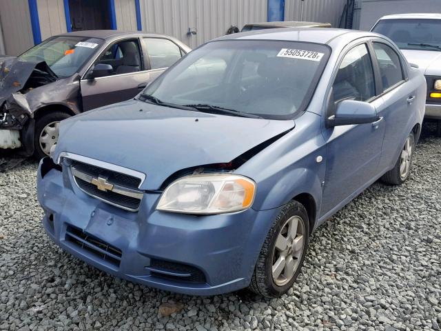 KL1TD56678B042134 - 2008 CHEVROLET AVEO BASE Mavi foto 2
