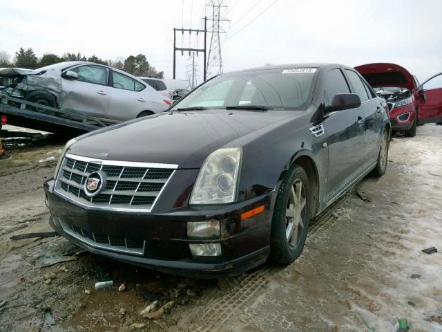 1G6DW67V780117206 - 2008 CADILLAC STS MAROON photo 2