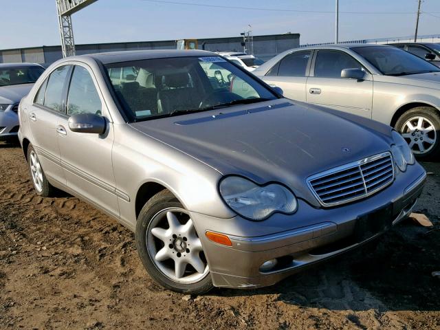 WDBRF61J34E017673 - 2004 MERCEDES-BENZ C 240 GRAY photo 1