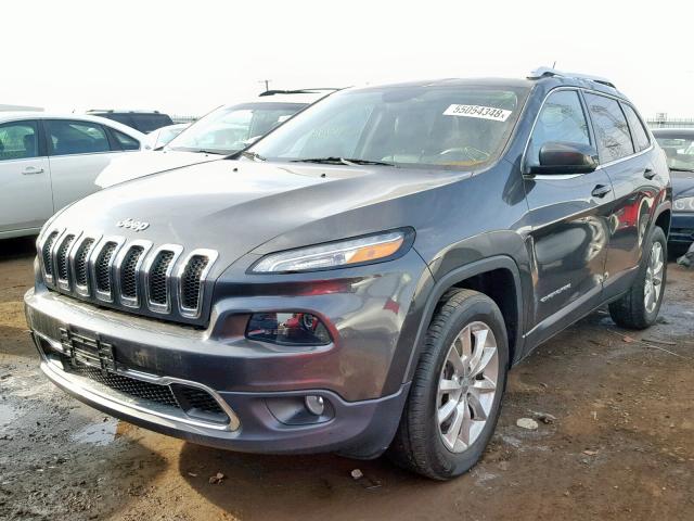 1C4PJMDS2FW647567 - 2015 JEEP CHEROKEE L GRAY photo 2