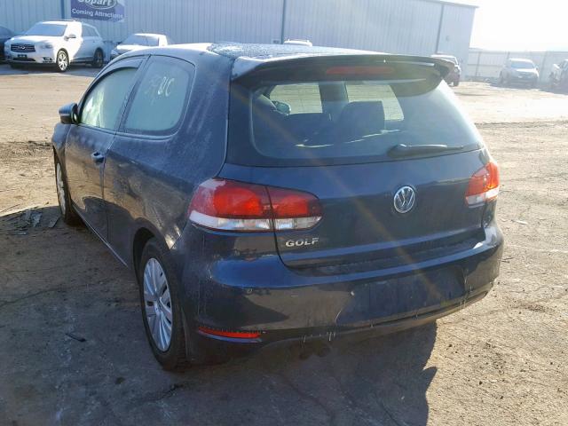 WVWAB7AJ2CW298003 - 2012 VOLKSWAGEN GOLF 蓝色 照片 3