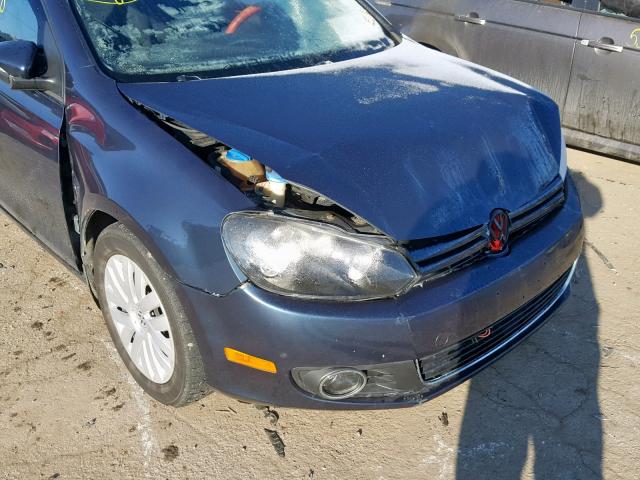 WVWAB7AJ2CW298003 - 2012 VOLKSWAGEN GOLF 蓝色 照片 9