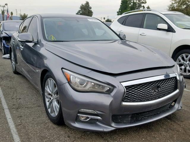 JN1BV7AP5FM347844 - 2015 INFINITI Q50 BASE GRAY photo 1