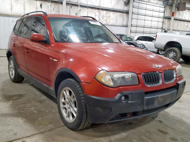 WBXPA73404WC38782 - 2004 BMW X3 2.5I RED photo 1