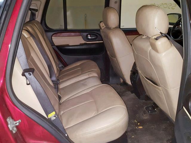 1GKDT13S662299250 - 2006 GMC ENVOY MAROON photo 6