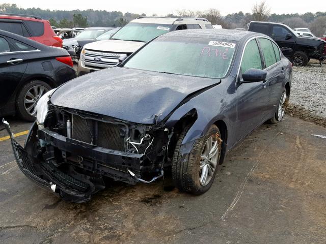 JN1CV6AR9BM355682 - 2011 INFINITI G37 BLUE photo 2