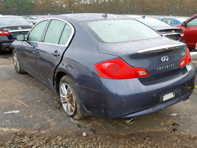 JN1CV6AR9BM355682 - 2011 INFINITI G37 BLUE photo 3