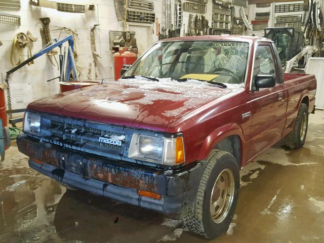 JM2UF1132P0361900 - 1993 MAZDA B2200 SHOR MAROON photo 2