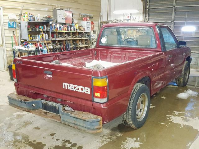 JM2UF1132P0361900 - 1993 MAZDA B2200 SHOR MAROON photo 4