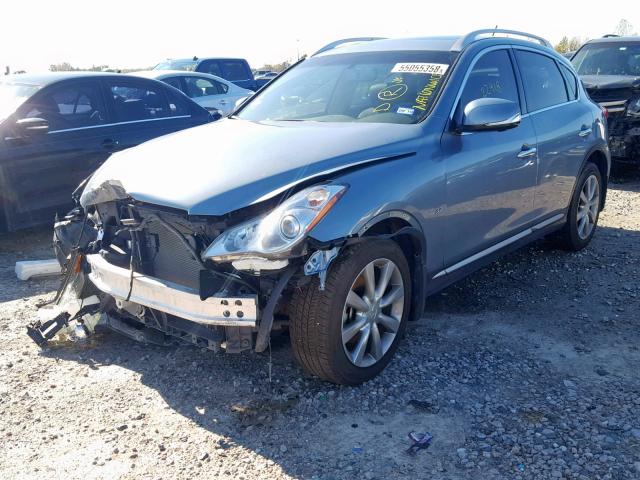 JN1BJ0RP0HM380924 - 2017 INFINITI QX50 BLUE photo 2