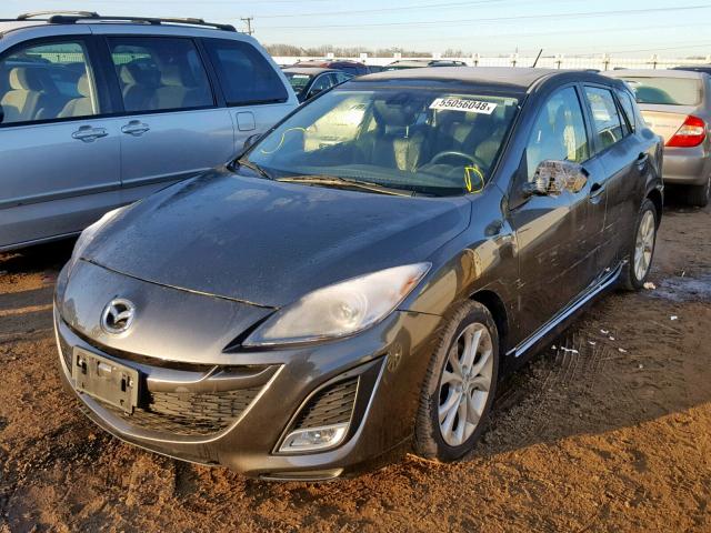 JM1BL1M58B1499168 - 2011 MAZDA 3 S GRAY photo 2