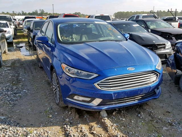 3FA6P0RU3HR323097 - 2017 FORD FUSION TIT BLUE photo 1