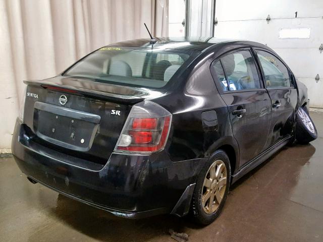 3N1AB6AP2CL645580 - 2012 NISSAN SENTRA 2.0 BLACK photo 4