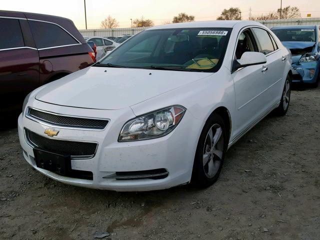 1G1ZC5EU6CF348399 - 2012 CHEVROLET MALIBU 1LT WHITE photo 2