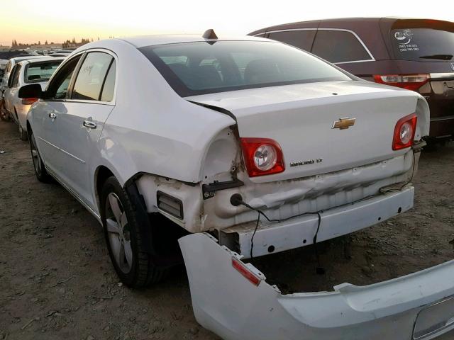 1G1ZC5EU6CF348399 - 2012 CHEVROLET MALIBU 1LT WHITE photo 3