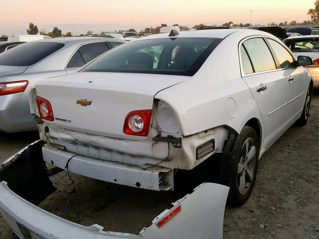 1G1ZC5EU6CF348399 - 2012 CHEVROLET MALIBU 1LT WHITE photo 4