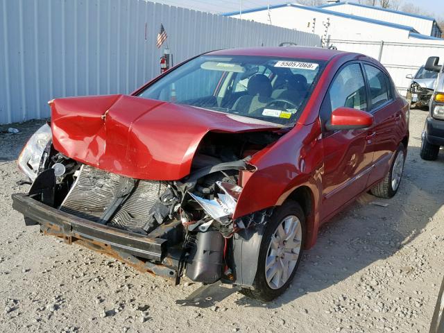 3N1AB6AP0BL673733 - 2011 NISSAN SENTRA 2.0 BURGUNDY photo 2