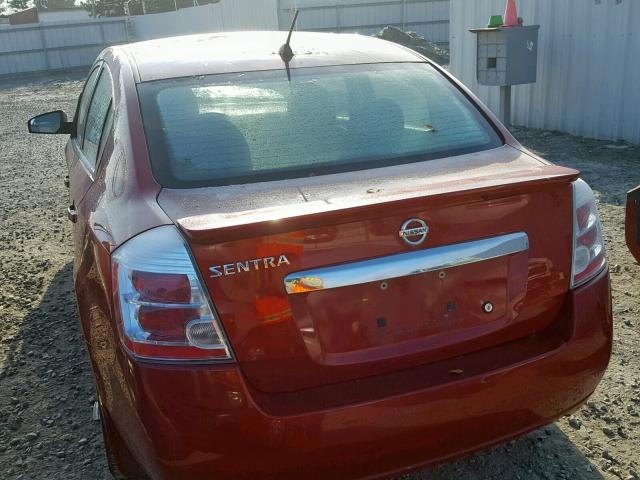 3N1AB6AP0BL673733 - 2011 NISSAN SENTRA 2.0 BURGUNDY photo 3