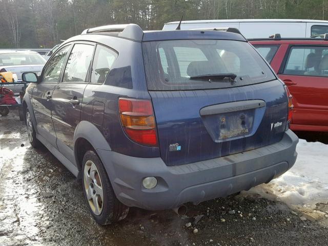 5Y2SM65886Z440261 - 2006 PONTIAC VIBE BLUE photo 3