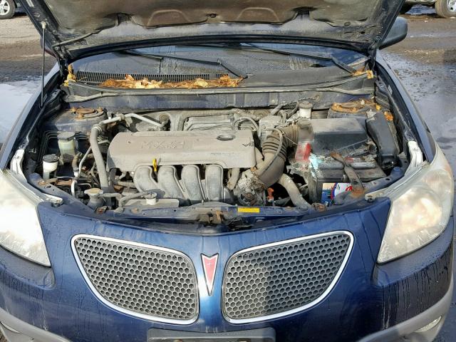 5Y2SM65886Z440261 - 2006 PONTIAC VIBE BLUE photo 7