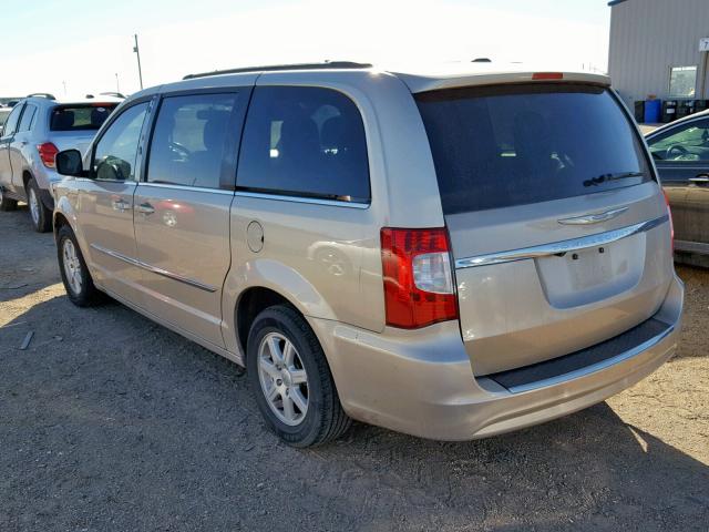 2C4RC1BG8CR331014 - 2012 CHRYSLER TOWN & COU 米色 照片 3