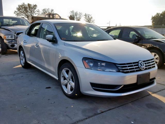 1VWBP7A33DC072902 - 2013 VOLKSWAGEN PASSAT SE SILVER photo 1