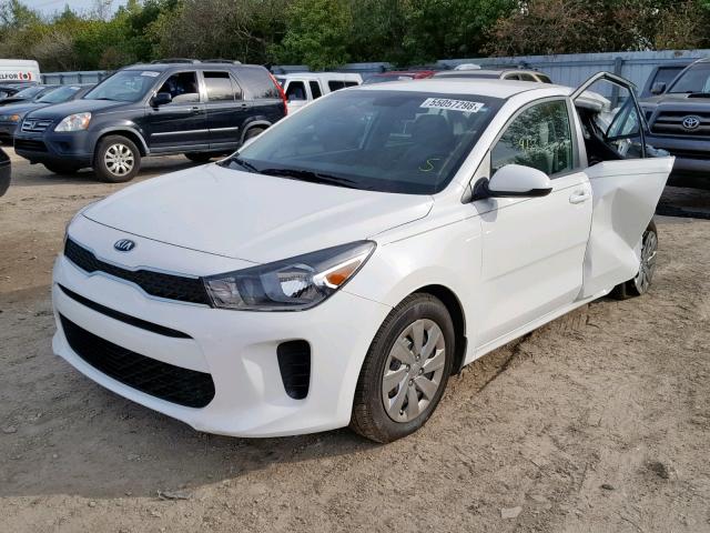 3KPA24AB1JE137544 - 2018 KIA RIO LX WHITE photo 2