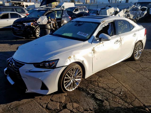 JTHBA1D20H5051809 - 2017 LEXUS IS 200T WHITE photo 2