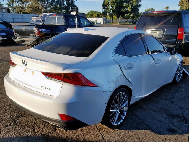 JTHBA1D20H5051809 - 2017 LEXUS IS 200T WHITE photo 4