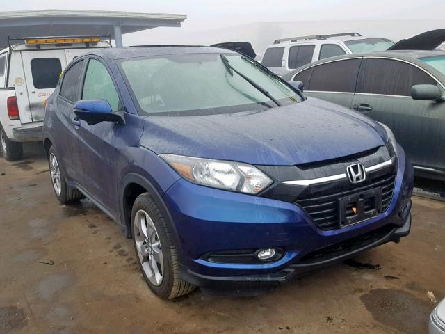 3CZRU5H54HG708939 - 2017 HONDA HR-V EX BLUE photo 1