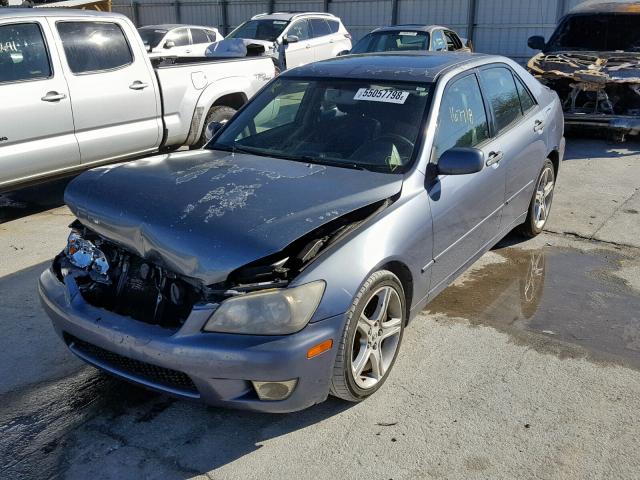 JTHBD192440087820 - 2004 LEXUS IS 300 BLUE photo 2