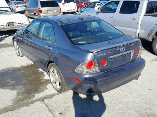 JTHBD192440087820 - 2004 LEXUS IS 300 BLUE photo 3