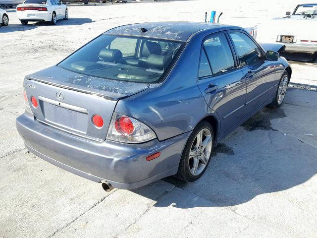 JTHBD192440087820 - 2004 LEXUS IS 300 BLUE photo 4