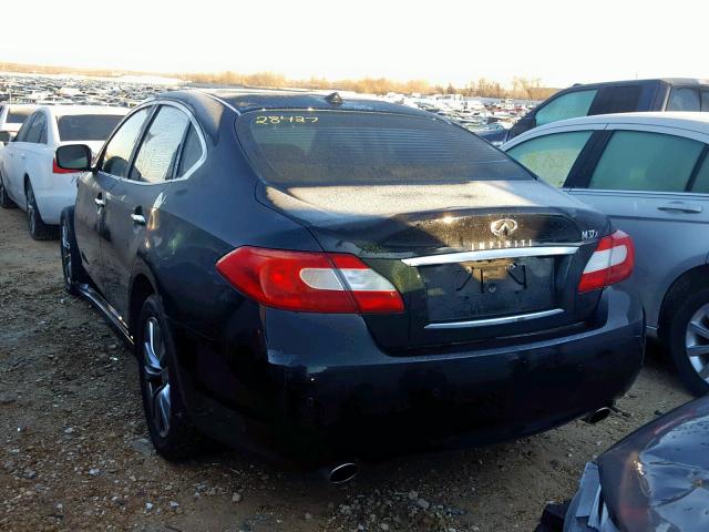 JN1BY1ARXDM600076 - 2013 INFINITI M37 X BLACK photo 3