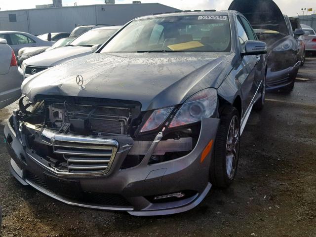 WDDHF7CB4BA420970 - 2011 MERCEDES-BENZ E 550 SILVER photo 2