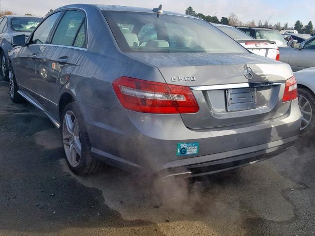 WDDHF7CB4BA420970 - 2011 MERCEDES-BENZ E 550 SILVER photo 3