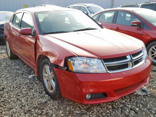 1C3CDZCB1DN590905 - 2013 DODGE AVENGER SX RED photo 1