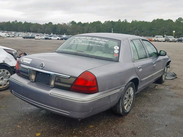 2MEFM74V96X622411 - 2006 MERCURY GRAND MARQ GRAY photo 4