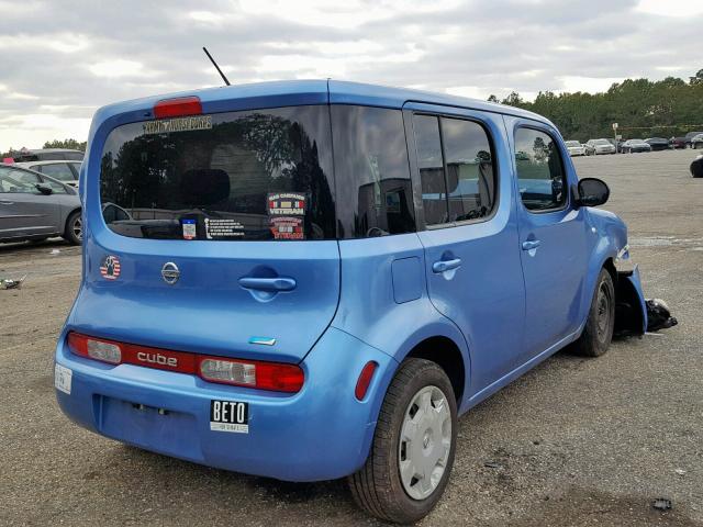 JN8AZ2KR4DT305916 - 2013 NISSAN CUBE S BLUE photo 4