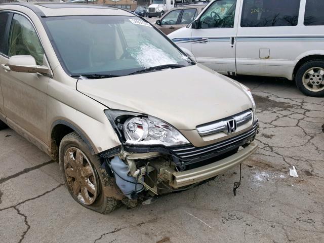 5J6RE48778L045670 - 2008 HONDA CR-V EXL TAN photo 9