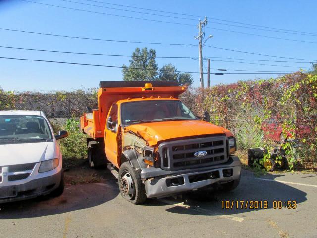 1FDAF57P87EA83401 - 2007 FORD F550 SUPER ORANGE photo 1