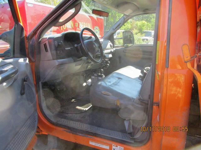 1FDAF57P87EA83401 - 2007 FORD F550 SUPER ORANGE photo 5