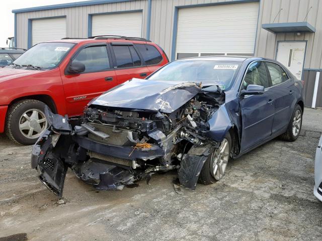1G11C5SL3EF264004 - 2014 CHEVROLET MALIBU 1LT BLUE photo 2