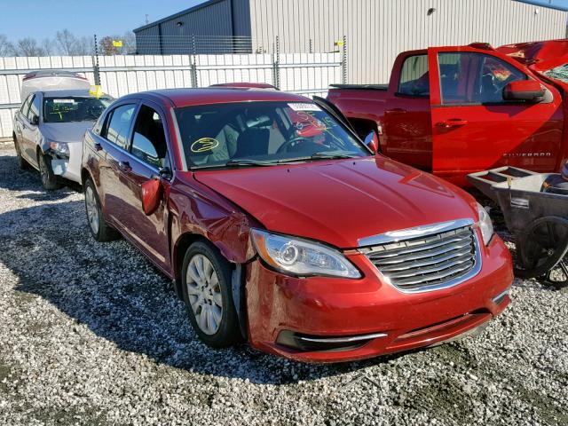 1C3CCBAB2EN142977 - 2014 CHRYSLER 200 LX RED photo 1