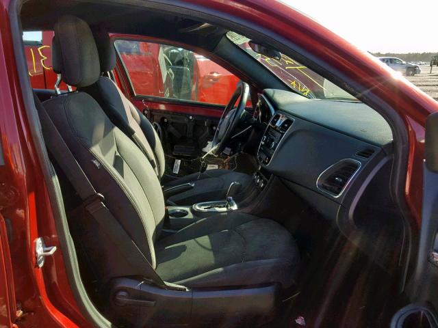 1C3CCBAB2EN142977 - 2014 CHRYSLER 200 LX RED photo 5